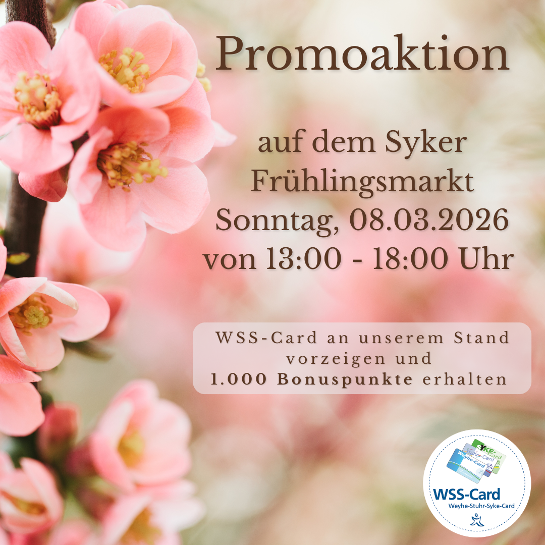 Werbung für den Frühlingsmarkt in Syke 