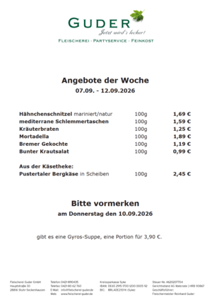 Bild mit Angeboten