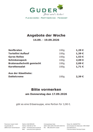 Bild mit Angeboten